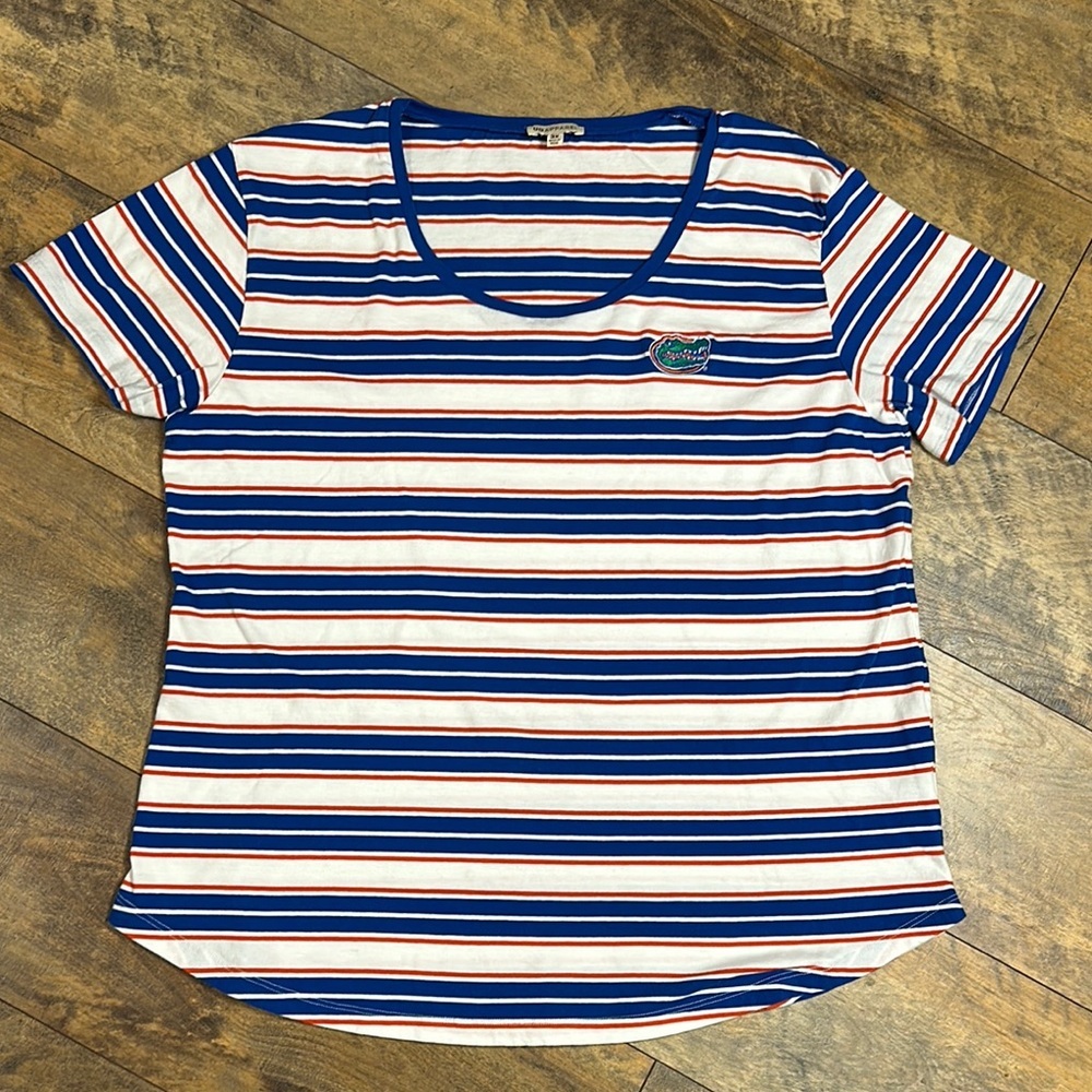UG APPAREL Striped UF Gator T-Shirt, Size 3X, EUC